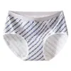 Ropa interior de algodón puro estilo A, estilo coreano, estilo ins, para niñas y estudiantes, de cintura media, a la moda, realza los glúteos, bragas antibacterianas 10A para mujer