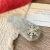 Ambiente Dulce Otoño e Invierno Gris Felpa Copo de Nieve Pasador Pinza para Flequillo Pinza Lateral Pinza Rota Accesorios para el Cabello de Navidad para Mujeres