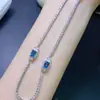 Collar de Topacio Natural con Excelente Claridad y Fuego, Piedra Desnuda Tamaño 4*6mm, Finamente Elaborado en Plata 925