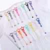 Llavero creativo de estrella de cinco puntas con cuentas DIY, llavero con forma de estrella y luna, disponible para venta al por mayor