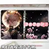 Álbum de Cartas com Folhas Soltas A5 Flor de Cerejeira Lua Negra Desenho Animado Anime Coleção Livro Alta Qualidade Couro PU Fechamento Magnético Álbum de Armazenamento