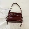 Bolso Cruzado de Gran Capacidad Color Sólido de Moda 2026 Verano Nuevo Bolso de Mano para el Trabajo Bolso de Hombro Único Simple Retro Elegante