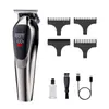 Cortapelos Eléctrico Casero para Hombre Pantalla Digital Carga Rápida Recortador de Cabello Salón Profesional Eléctrico Transfronterizo Spot Mayorista