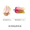 Cabeza de flor de tulipán de estilo europeo, corona hecha a mano, tocado, accesorios para decoración de fotografía del hogar, flores falsas, pequeños adornos