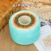 Fio de algodão mercerizado degradê em formato de bolo, fio de oito cabos tecelado à mão, multicolorido, não forma bolinhas, respirável para manta e xale