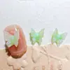 Nuevos Accesorios para Uñas con Mariposas de Brillo Degradado, Genial Mariposa Tridimensional Versátil Portátil Clip para Uñas Cabello Resina Pequeños Accesorios