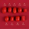 Acessórios de Contas Cilíndricas de Cinábrio Mineral Cru Alto Teor Vermelho Imperial Reduzido por Fogo Pulseira Pulseira Colar Padrão Contas Cilíndricas