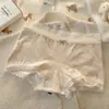 Cuecas Boxer Femininas de Algodão Puro 10A, Ampliadas e Alargadas, Antibacterianas, Anti-Exposição, de Cintura Média, com Forro 100% Algodão, Tecido Respirável, Pernas Retas
