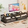 Suporte de Mesa com Gaveta, Multifuncional, Suporte Elevado e Estendido para Laptop, Suporte para Monitor