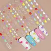 Redanco5D Estampado Ins Popular Pegatina para Uñas Arte de Uñas Corazón de Mezclilla Estrella de Cinco Puntas Pegatina Estéreo para Uñas Dr1553