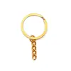 Chaveiro Personalizado Joias Acessórios para Chaveiro DIY com Corrente de 4 Seções Argola para Chaveiro Anel Fabricante de Acessórios Artesanais
