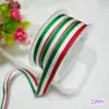 Suministro directo de fábrica cinta de 1-5 cm roja, blanca y verde cinta bandera italiana accesorios para ropa cinturón de dobladillo de poliéster