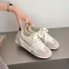 Zapatos de Bloques de Color de Nicho para Mujer Verano 2026 Nuevos Versátiles de Suela Gruesa que Aumentan la Altura Modernos Cómodos Transpirables Casuales Zapatos Deportivos para Mujer