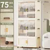 Em estoque Casa Sem Instalação Guarda-Roupa de Bebê Armário de Armazenamento para Recém-Nascidos Guarda-Roupa Dobrável para Roupas Infantis Guarda-Roupa sem Furos