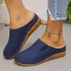 Sandalias de Verano para Mujer de Tallas Grandes, Estilo Europeo y Americano, Caladas, Slip-On, Pantuflas de Senderismo Fáciles de Poner, Al Por Mayor en Stock