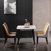Silla Nórdica para Influencer Respaldo Silla para el Hogar Silla de Comedor para Restaurante Silla de Ocio de Lujo Ligero Silla para Oficina de Ventas Escritorio de Reuniones Silla de Cuero