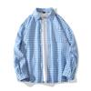 2025 Nova Camisa Xadrez Masculina de Manga Comprida Marca Moderna Fashion Pequena Fresca Fina Solta Casual Jaqueta Camisa