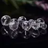 Mar de China Oriental Cristal Blanco Natural Facetado 128 Caras 64 Caras Corte Redondo Cuentas con Agujero para Pulsera DIY Cuentas Sueltas Accesorios Joyería
