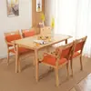 Conjunto de Mesa e Cadeira de Madeira Maciça Amigável para Idosos, Mobiliário para Casa de Repouso, Projeto de Mesa e Cadeira Amigável para Idosos para Casa de Repouso Atacado