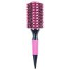 Peine de Tubo de Aluminio Rosa Más Vendido en Brasil Peine de Tubo de Aluminio para Peinado Térmico Juego de Goma Punta de Cola Rodillo de Madera Maciza Pelo de Cerdo