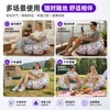 Sofá esférico de PVC flocado con grafitis Yunlan, sofá inflable perezoso para festivales de música, camping al aire libre y sillón plegable