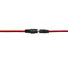 Cable LED macho y hembra rojo y negro DC 25cm enchufe rojo y negro cable de alimentación monitoreo alimentación conector DC macho cable de alimentación