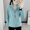 Chaqueta de Forro Polar para Parejas de Exterior de Otoño e Invierno, Cálida Chaqueta de Forro Polar Coral para Mujer, Sudadera Reversible Gruesa de Forro Polar Polar para Protección contra el Frío
