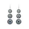 Aretes de Estilo Exótico de Venta Caliente Retro Literario Clásico Dignificado Ganchos para la Oreja Versátil Hueco Moda Borla Colgantes