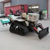 Motocultivadores de Oruga, Zanjadoras Manuales de Cadena Simple y Doble, Cultivo de Suelo y Formación de Surcos, Máquina Multiusos