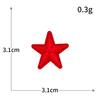 Tamanho Pequeno Mini Estrela de Cinco Pontas Fio Dourado e Prateado Bordado à Máquina Selo Bordado Patch de Tecido para Acessórios de Vestuário Patch de Vestuário