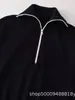 Novedades de otoño para mujer transfronterizas: Estilo europeo y americano, moderno, de manga larga, cuello alto, con cremallera, corte holgado, suéter de punto 2893104