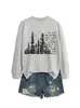 De todos os caminhos você Amazon Wish comércio exterior transfronteiriço moda e único moletom feminino outono e inverno