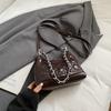 Bolso de Hombro Acolchado Estilo Tweed con Cadena 2025 Otoño Nuevo Bolso Femenino de Axila Bolso Cruzado de Alta Gama para Viajes