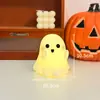 Lámpara de Fantasma Popular para Halloween Transfronteriza Lámpara de Silicona Táctil Lámpara de Mesita de Noche Recargable Lámpara de Ambiente Lámpara de Mesa Decorativa Lámpara de Regalo