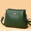 Bolsa Feminina Nova 2021 Crossbody Bolsa de Ombro Grande Capacidade Multicamadas Atmosférica Mãe Bolsa Europeia e Americana de Uma Peça de Cabelo