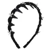 Faixa de Cabelo com Laço Estilo Ballet e Strass, Pente Invertido, para Mulheres, Lançamento 2025, Alta Qualidade, para Lavar o Rosto, com Dentes