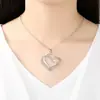 Accesorios Nuevos Transfronterizos Moda Coreana Collar Colgante Collar con Forma de Corazón Cadena para Clavícula de Suéter para Mujer Regalo de Navidad