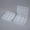 Caja de plástico con 9 compartimentos de ranura fija para organizar y clasificar cuentas de cera, equipo de pesca y piezas de ferretería
