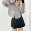 Chic Coreano Nueva Camisa de Protección Solar de Manga Larga Color Helado de Verano para Mujer Camisa Ligera