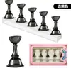 Kit base para prática de unhas, suporte para unhas acrílicas, base de unha destacável, ferramenta de unha vestível para prática de unhas