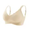 Ropa Interior de Comercio Exterior Europea y Americana, Sujetador sin Aros, Camisola Sexy, Espalda Hermosa, Cuello en V, Push-Up, Atrevido, Alta Elasticidad, Talla Grande, Espalda Descubierta