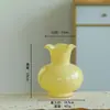 Estilo Ins Creativo Escandinavo Jarrón de Vidrio de Color Puro Gama Alta Retro Sala de Estar Hidropónico Arreglo Floral Decoración de Mesa
