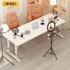 Escritorio de Computadora con Altura Ajustable, Mesa Móvil para Transmisiones en Vivo, Estación de Trabajo para Dormitorio, Mesa de Doble Pantalla para Streamers, Escritorio de Estudio, Escritorio de Oficina, Diseño Sencillo