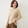 Otoño Invierno Diamante Holgado Cuello Alto Capa Base 2026 Mezcla de Punto Jersey Corto Color Sólido Lana Nuevo Mujer