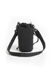 Bolsa para Botella de Agua de Cuerda Colorida de Flor de Durazno y Vegetación, Estilo Bosque de Pareja, Camping al Aire Libre Senderismo Almacenamiento Bolso Pequeño Portátil Cruzado