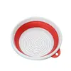 Cesta escurridora telescópica plegable, lavabo para lavar verduras, cesta para lavar verduras, bandeja redonda para frutas de sala de estar, bandeja para lavar frutas, cesta de frutas plegable de cocina