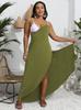 Xale feminino transfronteiriço europeu e americano plus size feminino peça única irregular praia multiuso alça cruzada vestido cruzado