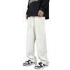 Pantalones casuales sueltos y rectos de estilo coreano de primavera y otoño para hombre, de moda, para deportes, estilo Hong Kong, pantalones retro de moda.