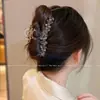 Presilha Grande de Cristal de Luxo de Alto Padrão, Presilha Tubarão, Penteado Disquinho para Parte de Trás da Cabeça Feminino da Moda, Novo Pega Cabelo Acessório de Cabeça