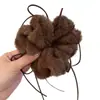 Peludo ~ Laço de Fita Prendedor de Cabelo Outono e Inverno Francês Suave Elegante Corda de Cabelo para Rabo de Cavalo Corda de Cabelo Não Machuca Acessórios de Cabelo